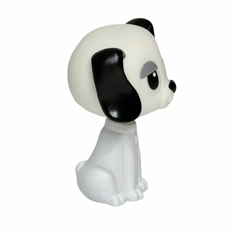 1997 Mannix Puppy Surprise Dog Figure Black White Bobble Head Puppy Vintage 90s - Picture 4 of 9